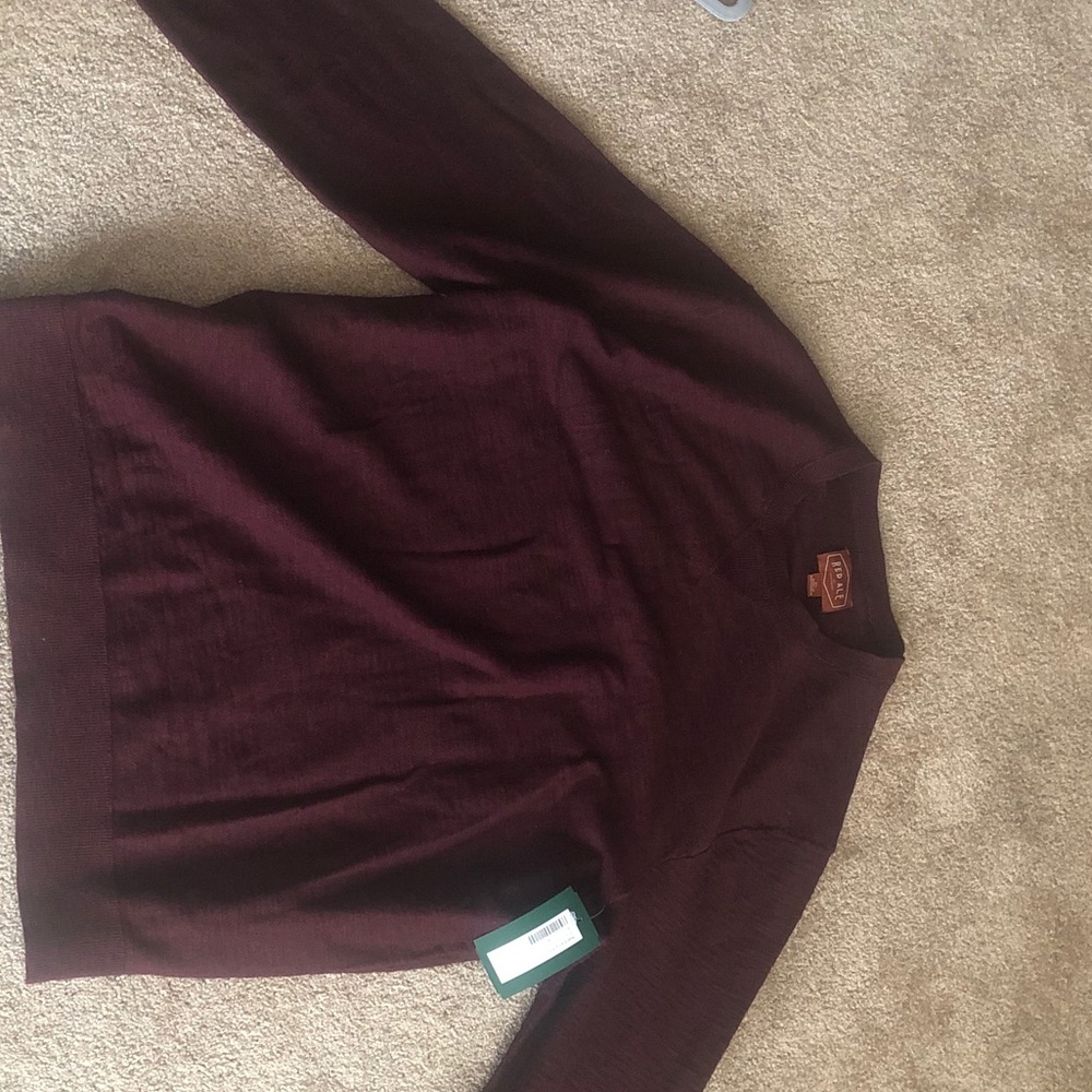 Burgundy Riverside Crewneck Sweater